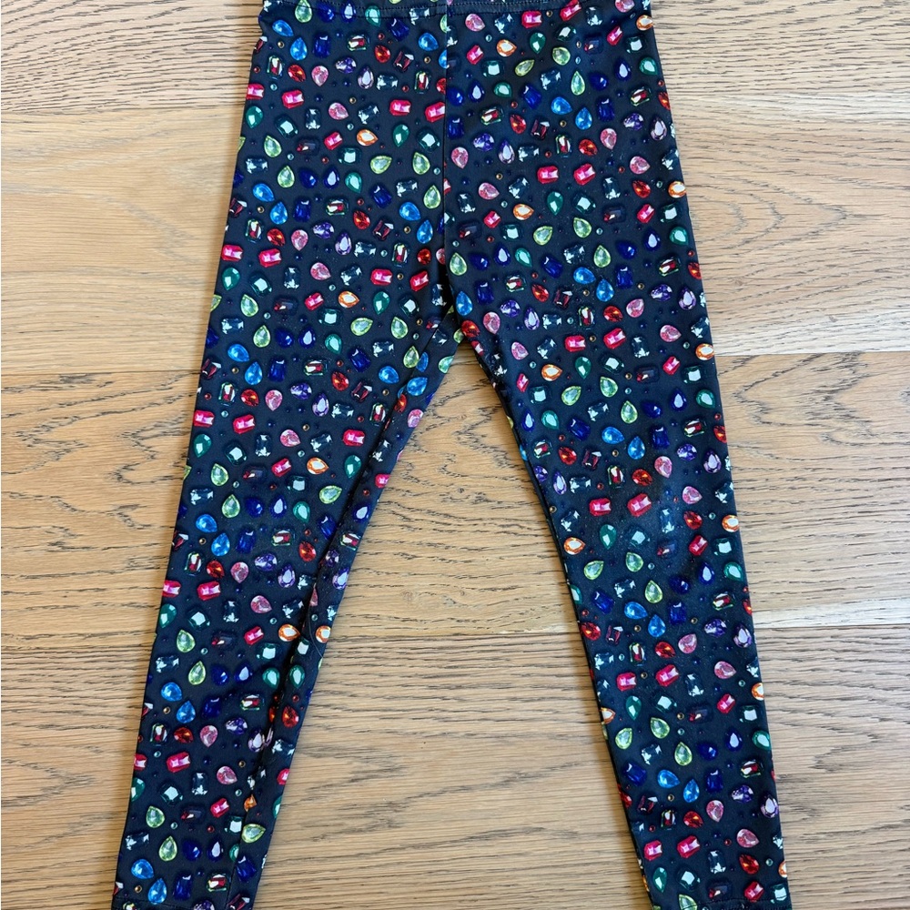 Terez Hi Shine Rainbow Gem Leggings GUC
